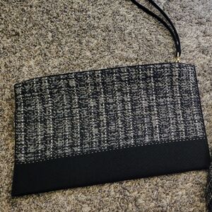 EUC Rothy's Metallic Tweed Wristlet